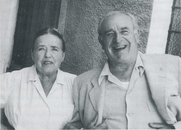 Louise and Marcel Tabuteau at La Coustiero in the mid 1950s