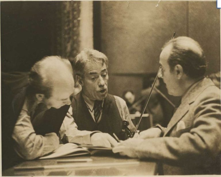 Eugene Ormandy, Fritz Kreisler, and Marcel Tabuteau