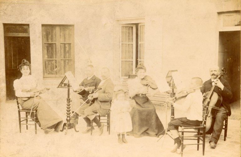 Family chamber group with Marcel on violin