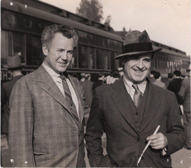 Marcel Tabuteau with William Kincaid on tour with the Philadelphia Orchestra in the 1930s