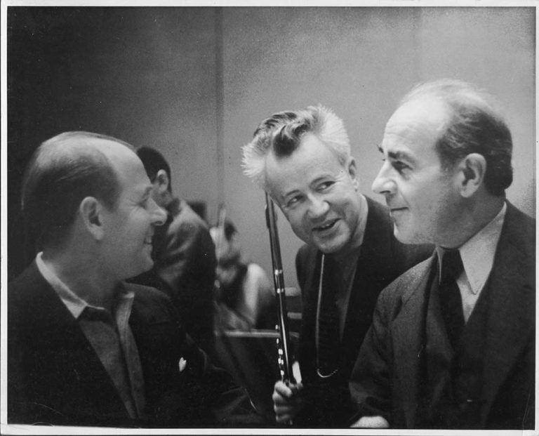Eugene Ormandy, William Kincaid and Marcel Tabuteau