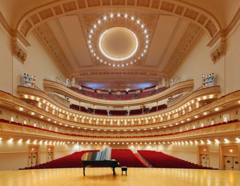 The interior of Carnegie Hall as it looks today.