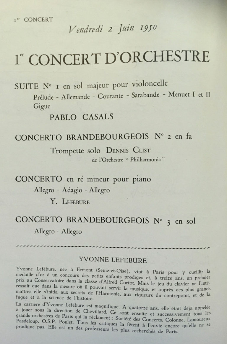 Page from the program book
