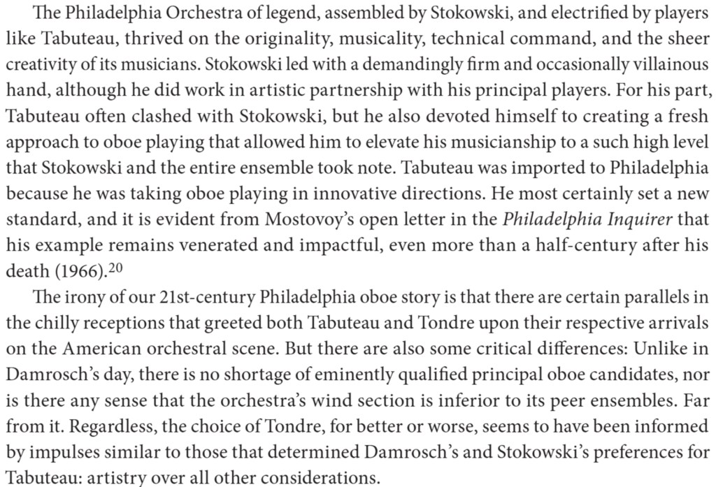 Exner_ Tabuteau, Tondre, Tradition