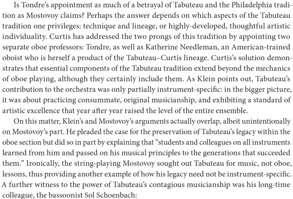 Exner_ Tabuteau, Tondre, Tradition