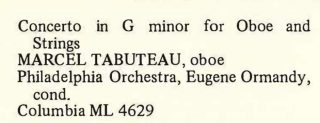 Baroque Music for Oboe