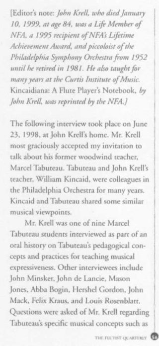 John Krell interviewed by Melissa Stevens