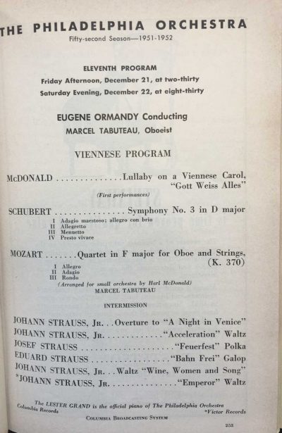 Mozart Dec 1951