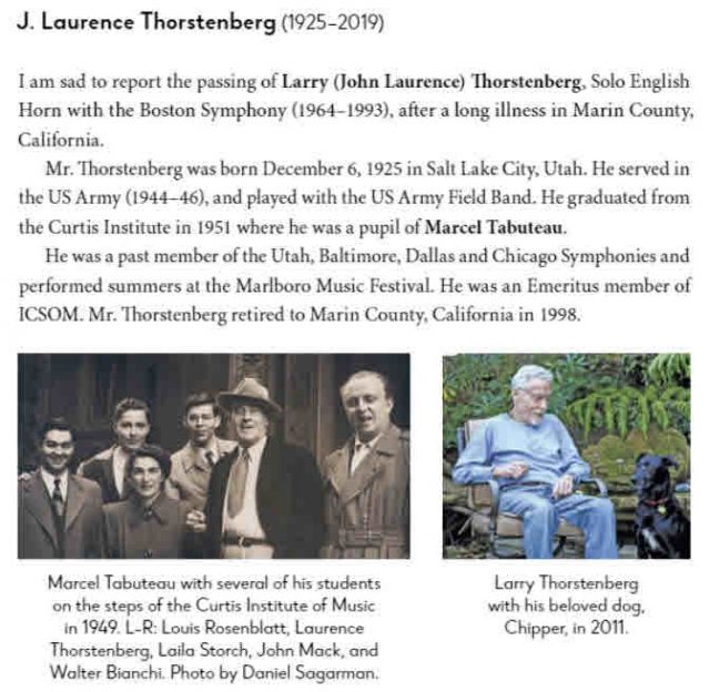 Obituary: Laurence Thorstenberg