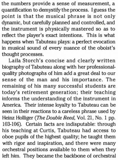 Marcel Tabuteau’s Lessons review